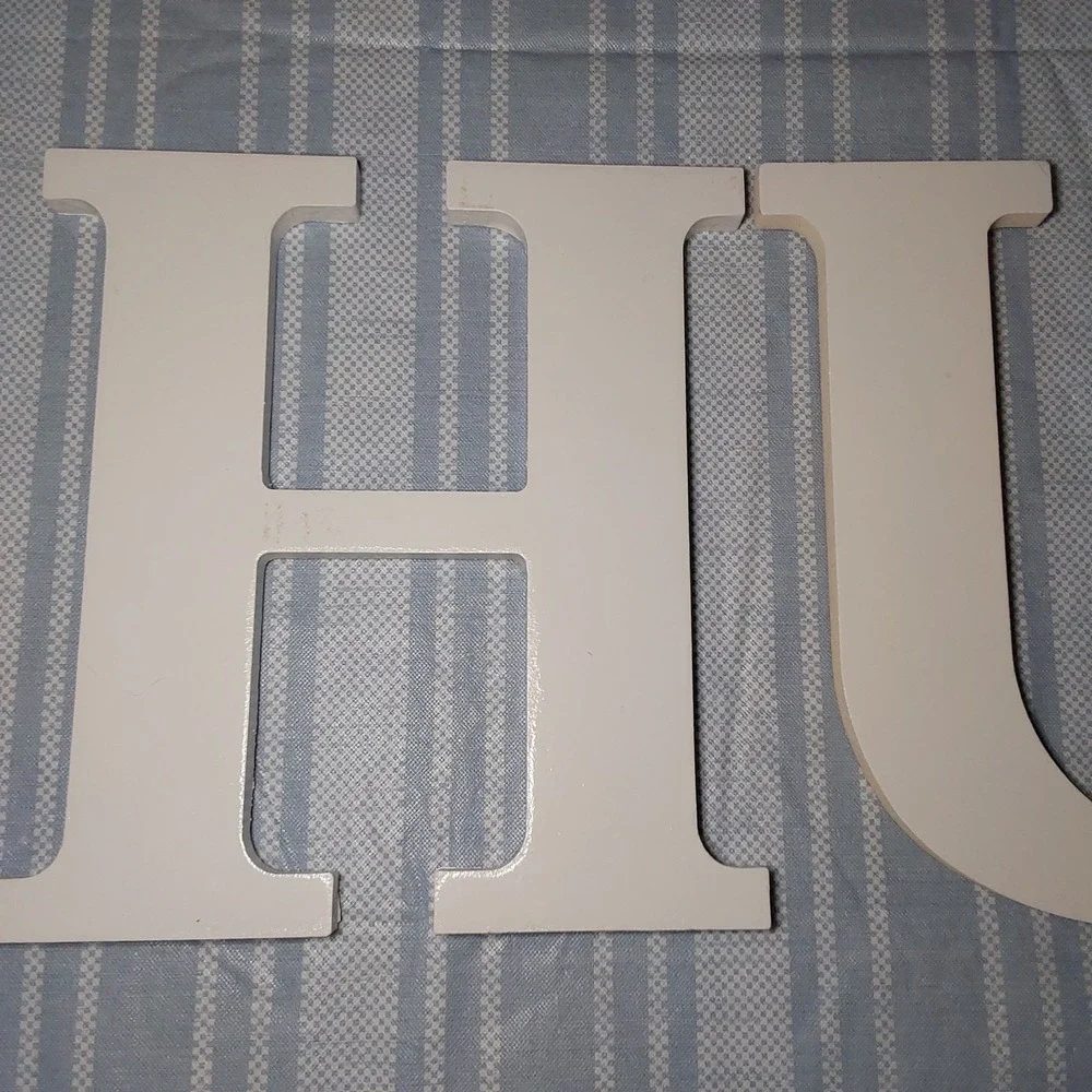 8 IN. MPI Wood Letters Classic Font Craft Cutout HUDSON‎